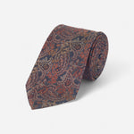 Brown Paisley Tie