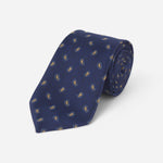 Navy Paisley Tie