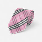Pink Plaid Tie