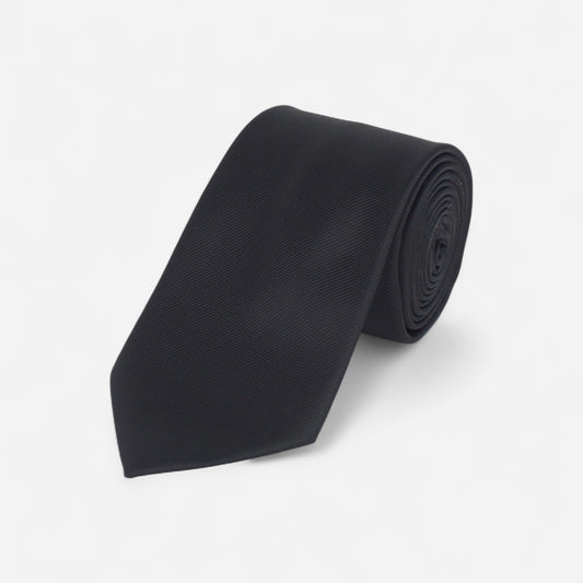 Black Solid Tie