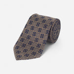 Brown Medallion Tie