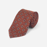 Orange Medallion Tie