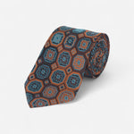 Brown Medallion Tie