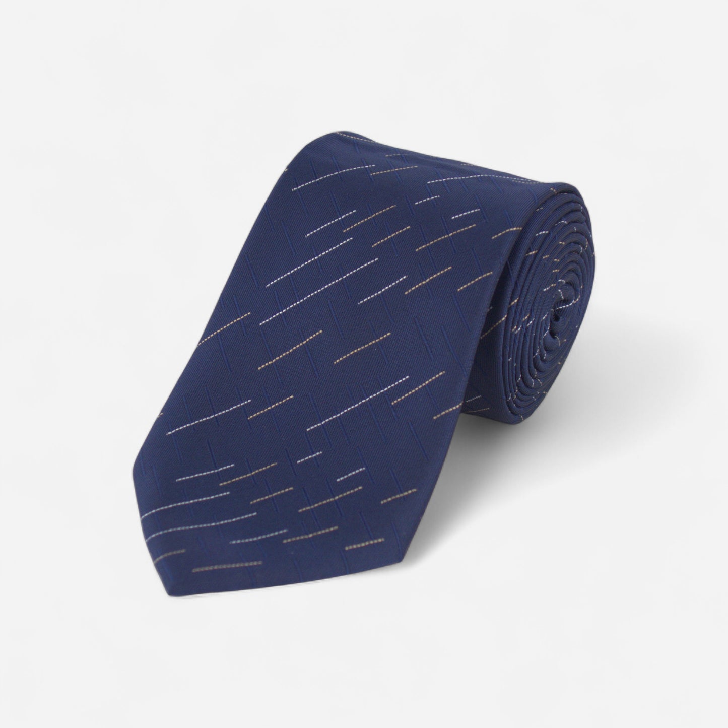 Navy Striped Tie