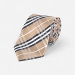 Brown Plaid Tie