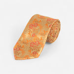 Orange Floral Tie