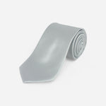 Silver Solid Tie