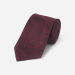 Burgundy Lines Tie