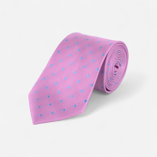 Pink Polka Dot Tie