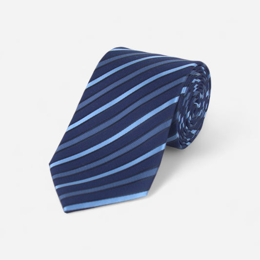 Navy Striped Tie