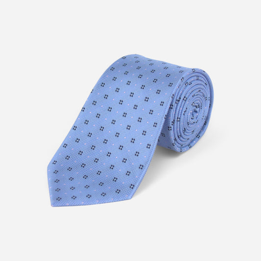Blue Geometric Tie