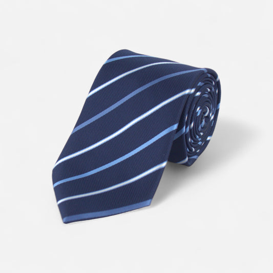 Navy Striped Tie