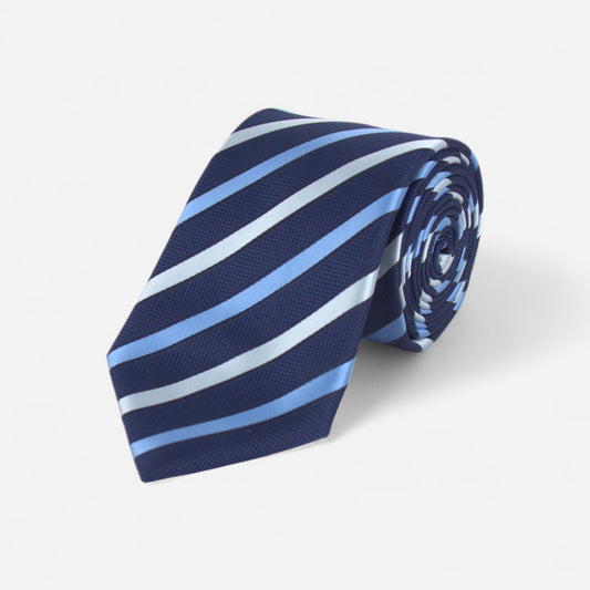 Navy Striped Tie