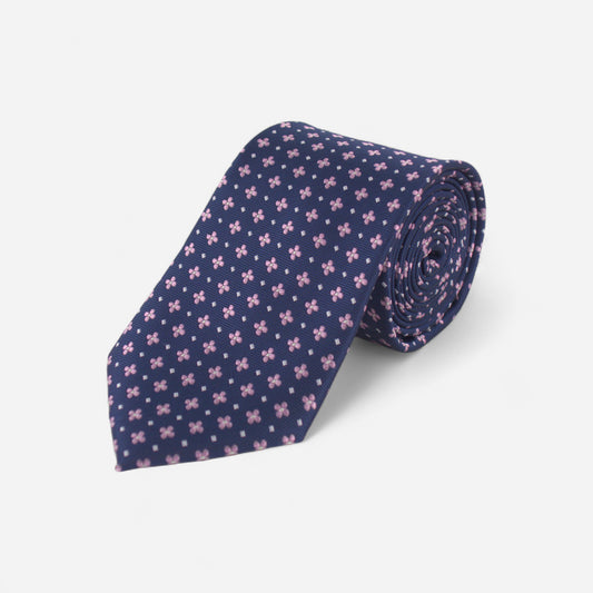 Navy Geometric Tie