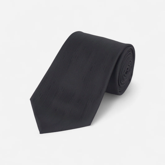 Black Solid Tie