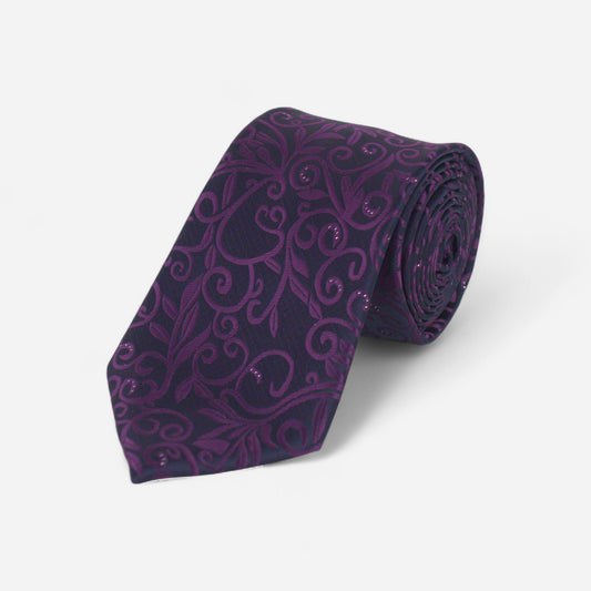 Navy Paisley Tie