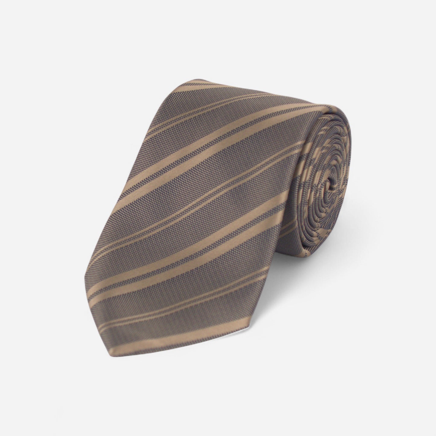 Brown Striped Tie