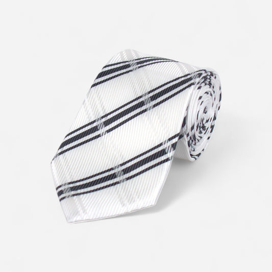 White Plaid Tie