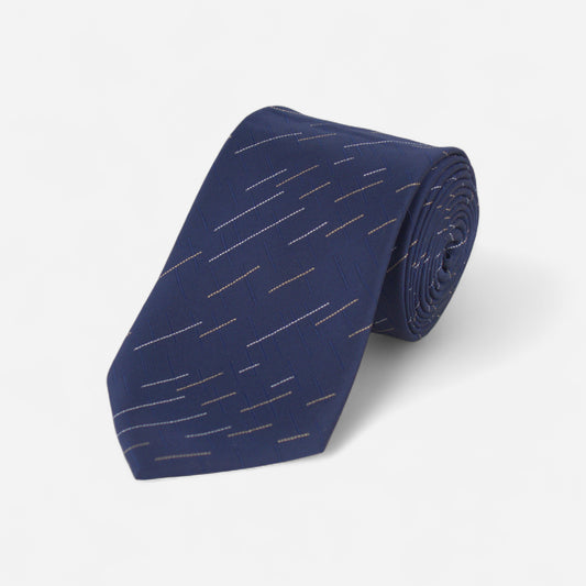 Navy Striped Tie