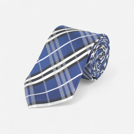 Blue Plaid Tie